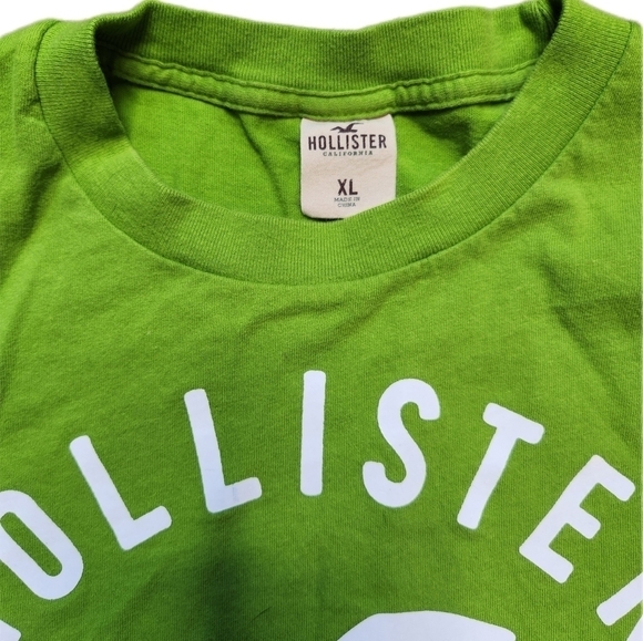 HOLLISTER Lime Green Tee Size XL - Picture 2 of 4